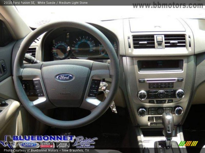White Suede / Medium Light Stone 2010 Ford Fusion SE