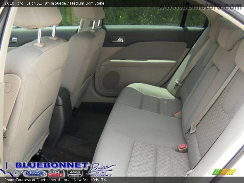 White Suede / Medium Light Stone 2010 Ford Fusion SE