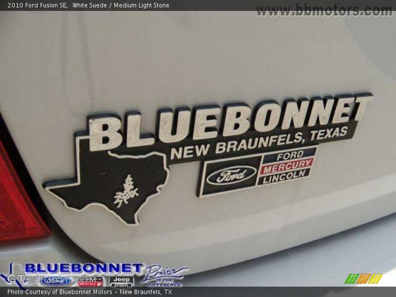 White Suede / Medium Light Stone 2010 Ford Fusion SE