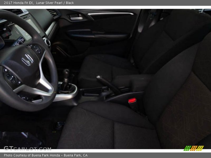 Lunar Silver Pearl / Black 2017 Honda Fit EX