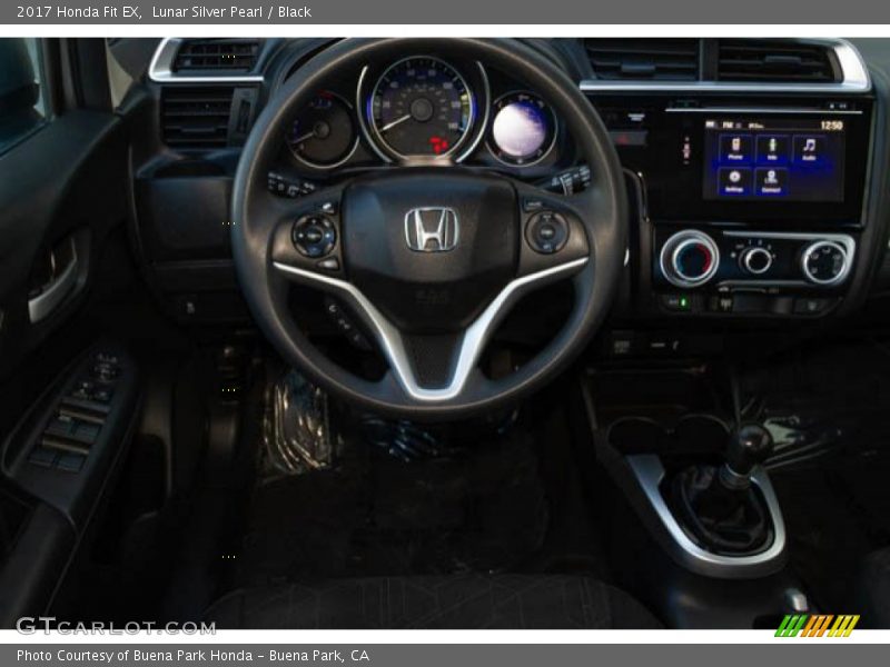 Lunar Silver Pearl / Black 2017 Honda Fit EX