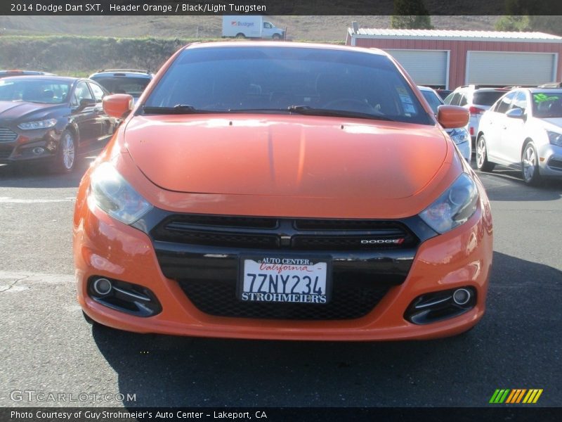 Header Orange / Black/Light Tungsten 2014 Dodge Dart SXT