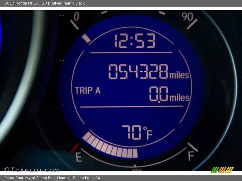 Lunar Silver Pearl / Black 2017 Honda Fit EX