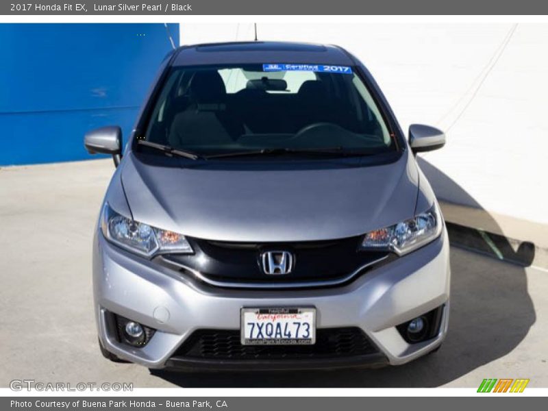 Lunar Silver Pearl / Black 2017 Honda Fit EX