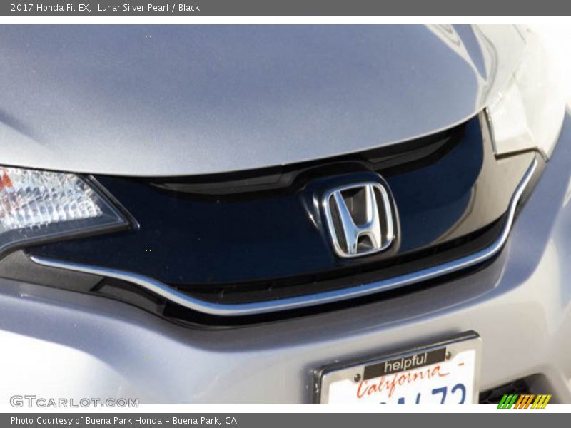 Lunar Silver Pearl / Black 2017 Honda Fit EX