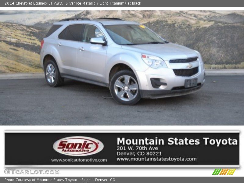 Silver Ice Metallic / Light Titanium/Jet Black 2014 Chevrolet Equinox LT AWD