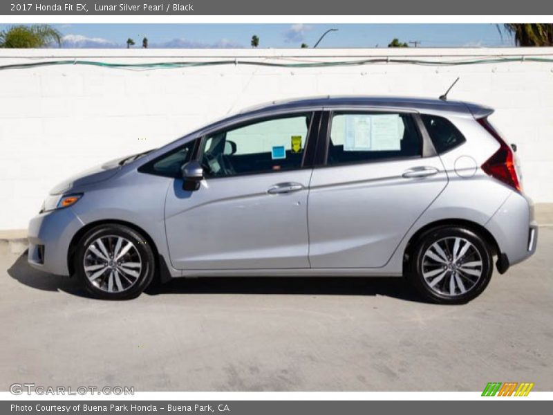 Lunar Silver Pearl / Black 2017 Honda Fit EX