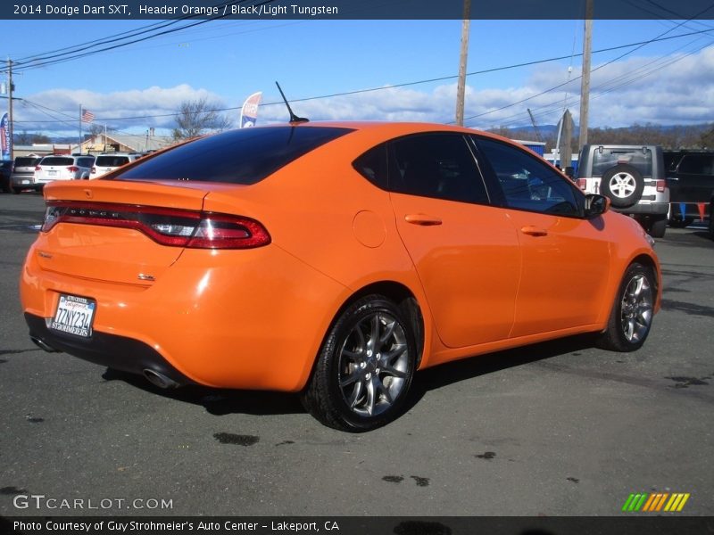 Header Orange / Black/Light Tungsten 2014 Dodge Dart SXT
