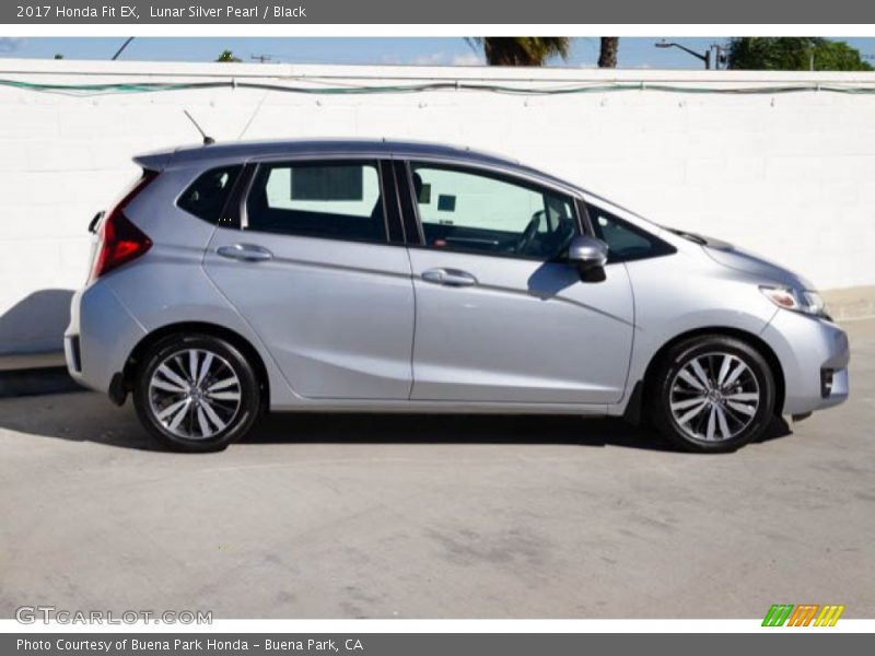 Lunar Silver Pearl / Black 2017 Honda Fit EX