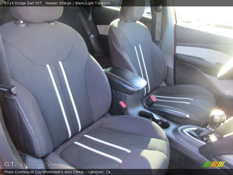 Header Orange / Black/Light Tungsten 2014 Dodge Dart SXT