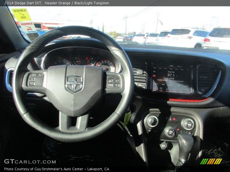 Header Orange / Black/Light Tungsten 2014 Dodge Dart SXT
