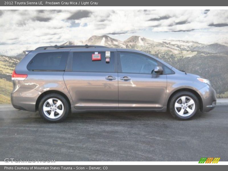 Predawn Gray Mica / Light Gray 2012 Toyota Sienna LE