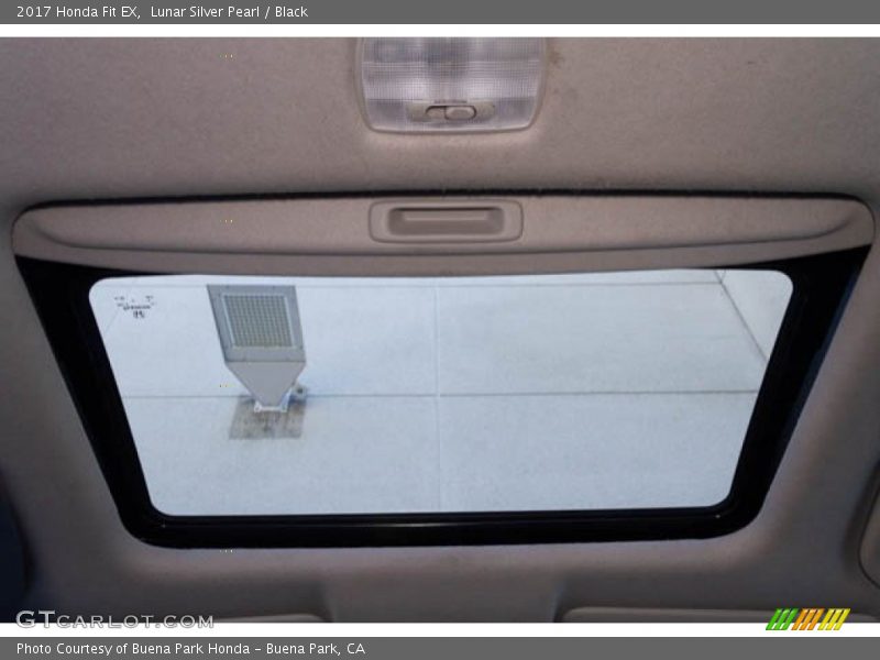 Lunar Silver Pearl / Black 2017 Honda Fit EX