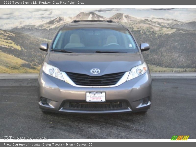 Predawn Gray Mica / Light Gray 2012 Toyota Sienna LE