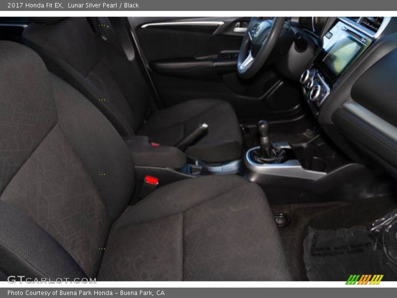 Lunar Silver Pearl / Black 2017 Honda Fit EX
