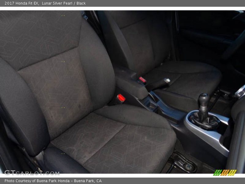 Lunar Silver Pearl / Black 2017 Honda Fit EX