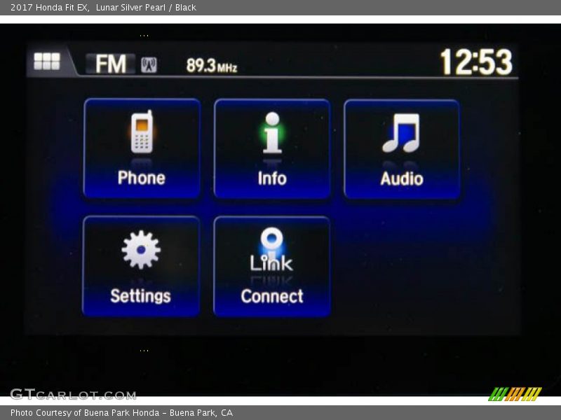Lunar Silver Pearl / Black 2017 Honda Fit EX