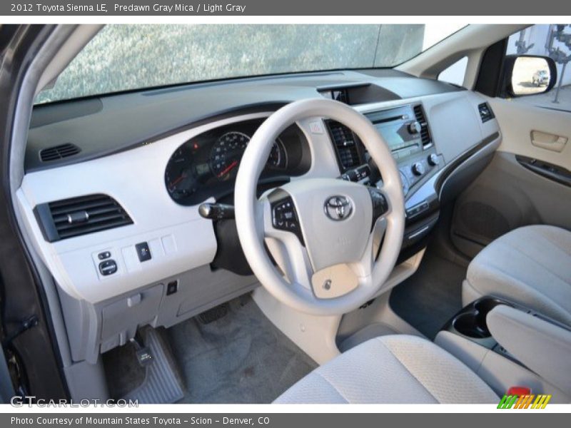 Predawn Gray Mica / Light Gray 2012 Toyota Sienna LE