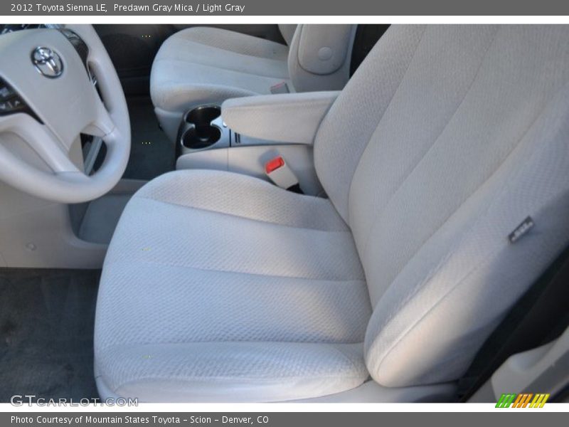 Predawn Gray Mica / Light Gray 2012 Toyota Sienna LE