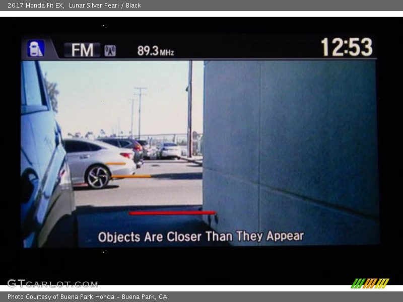 Lunar Silver Pearl / Black 2017 Honda Fit EX