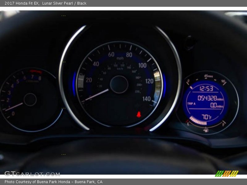 Lunar Silver Pearl / Black 2017 Honda Fit EX