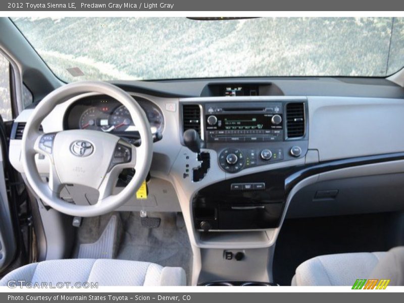 Predawn Gray Mica / Light Gray 2012 Toyota Sienna LE