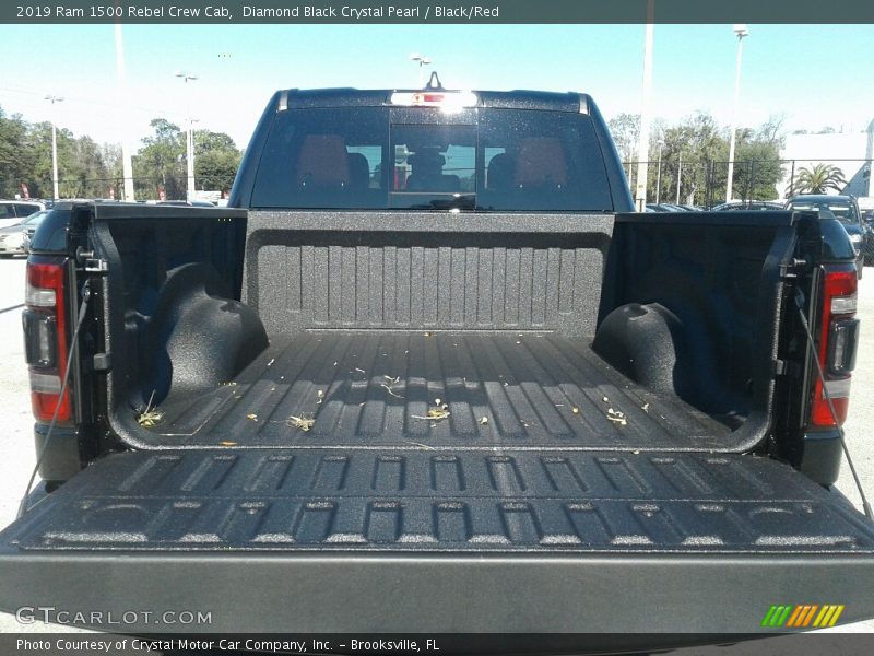 Diamond Black Crystal Pearl / Black/Red 2019 Ram 1500 Rebel Crew Cab