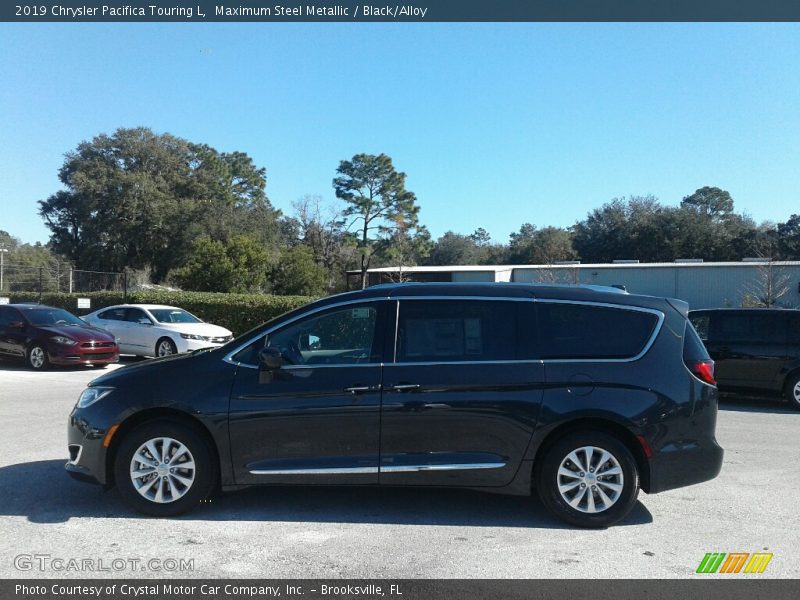 Maximum Steel Metallic / Black/Alloy 2019 Chrysler Pacifica Touring L