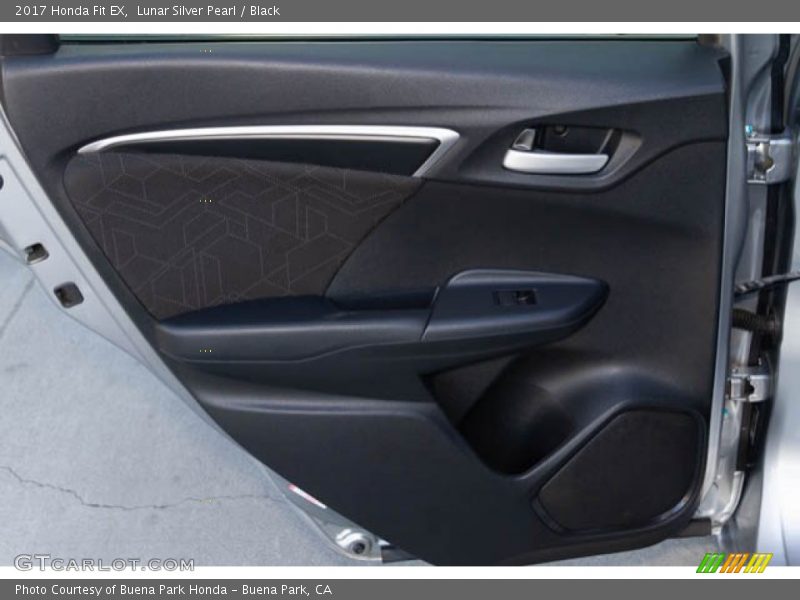 Lunar Silver Pearl / Black 2017 Honda Fit EX