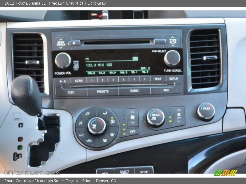 Predawn Gray Mica / Light Gray 2012 Toyota Sienna LE