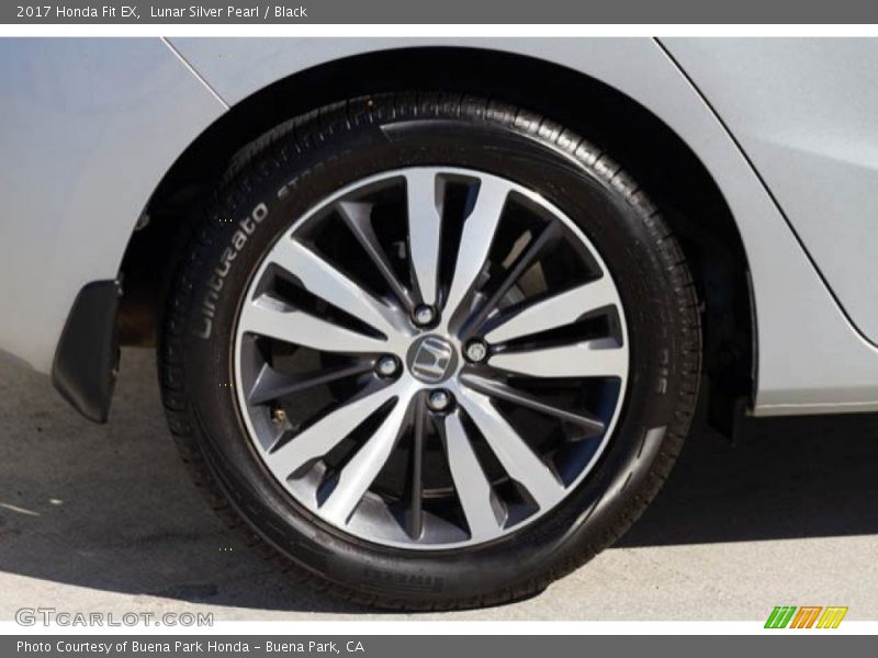 Lunar Silver Pearl / Black 2017 Honda Fit EX