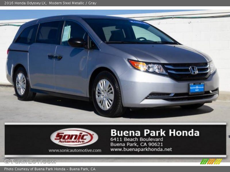 Modern Steel Metallic / Gray 2016 Honda Odyssey LX