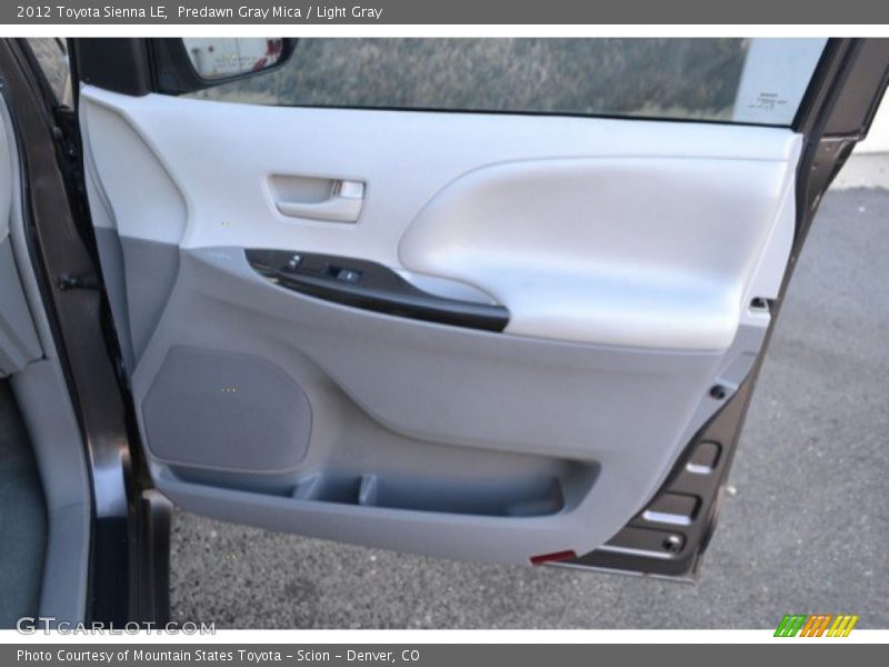 Predawn Gray Mica / Light Gray 2012 Toyota Sienna LE