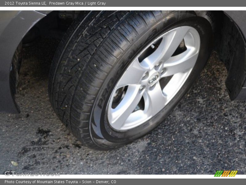 Predawn Gray Mica / Light Gray 2012 Toyota Sienna LE