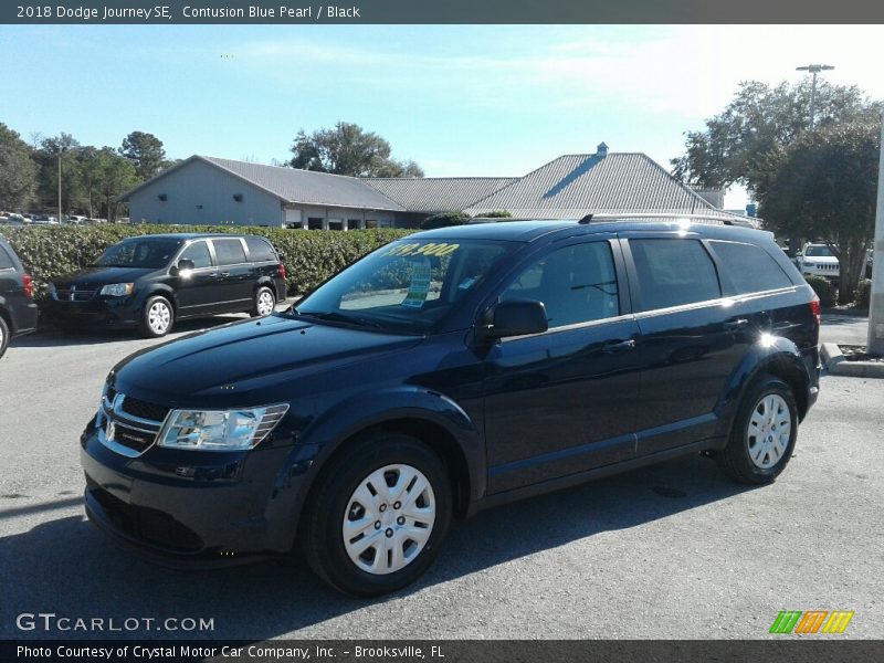 Contusion Blue Pearl / Black 2018 Dodge Journey SE