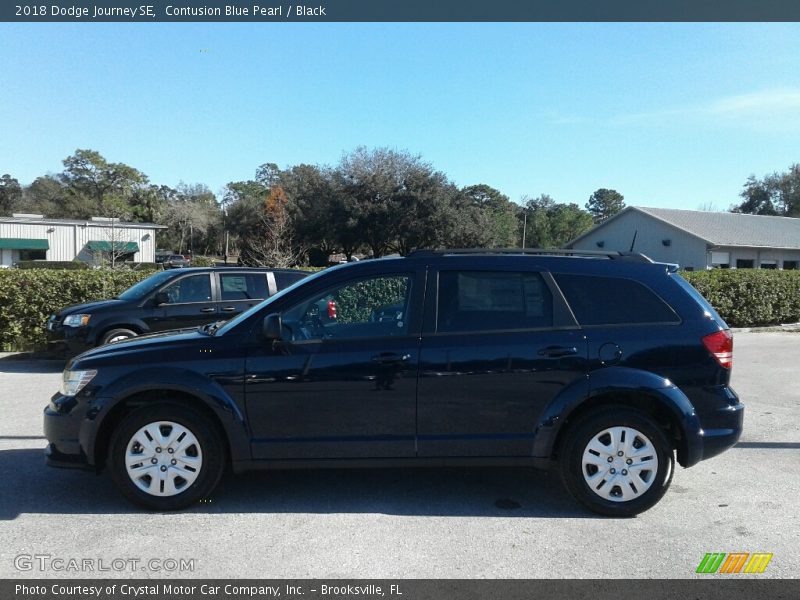 Contusion Blue Pearl / Black 2018 Dodge Journey SE