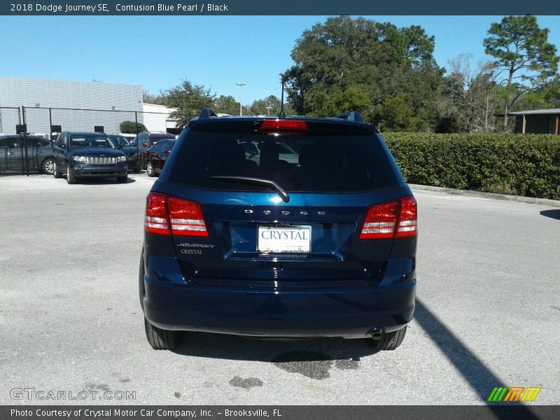 Contusion Blue Pearl / Black 2018 Dodge Journey SE