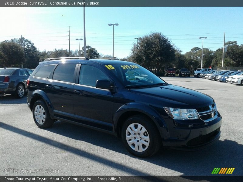 Contusion Blue Pearl / Black 2018 Dodge Journey SE