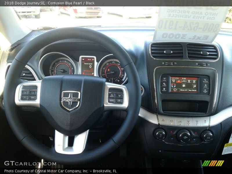 Contusion Blue Pearl / Black 2018 Dodge Journey SE