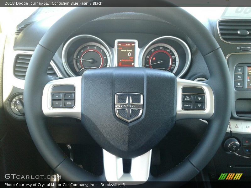 Contusion Blue Pearl / Black 2018 Dodge Journey SE