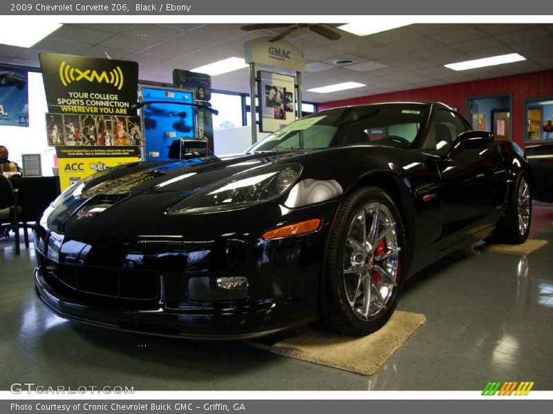Black / Ebony 2009 Chevrolet Corvette Z06