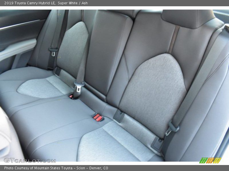Rear Seat of 2019 Camry Hybrid LE