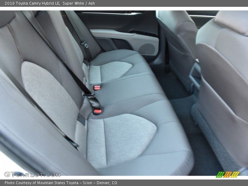 Rear Seat of 2019 Camry Hybrid LE