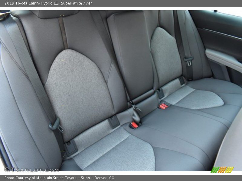 Rear Seat of 2019 Camry Hybrid LE