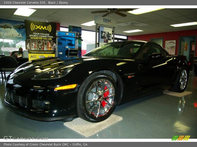 Black / Ebony 2009 Chevrolet Corvette Z06