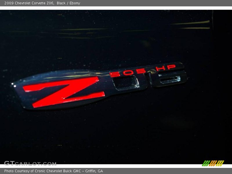 Black / Ebony 2009 Chevrolet Corvette Z06
