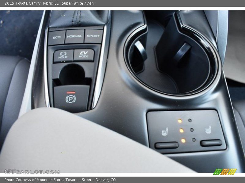 Controls of 2019 Camry Hybrid LE