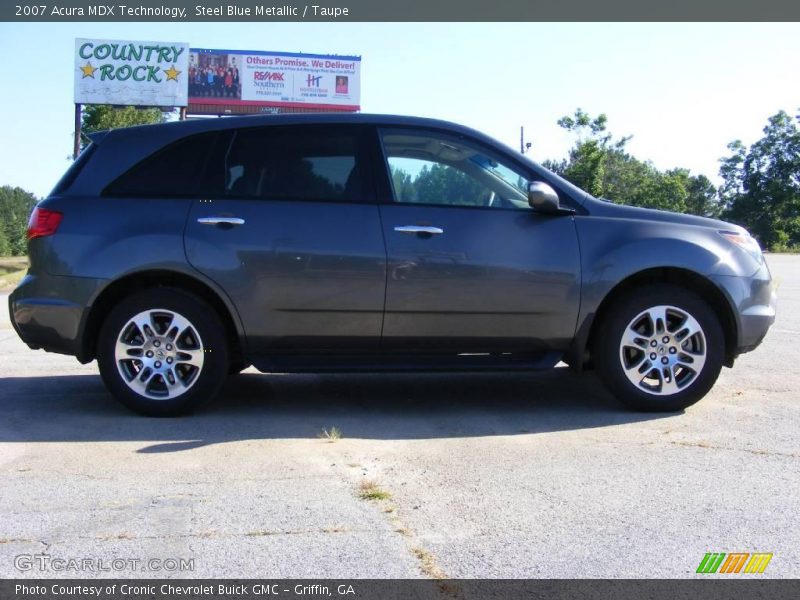 Steel Blue Metallic / Taupe 2007 Acura MDX Technology
