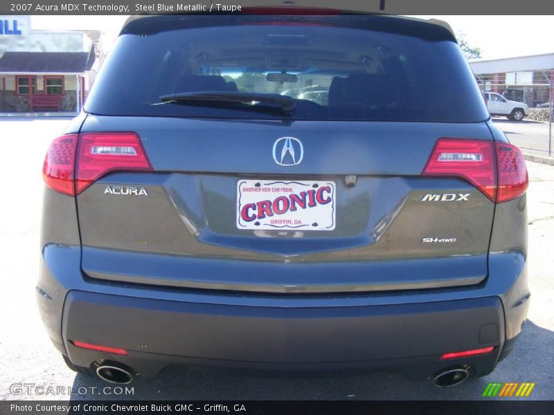 Steel Blue Metallic / Taupe 2007 Acura MDX Technology