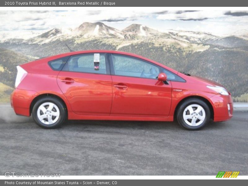 Barcelona Red Metallic / Bisque 2010 Toyota Prius Hybrid III